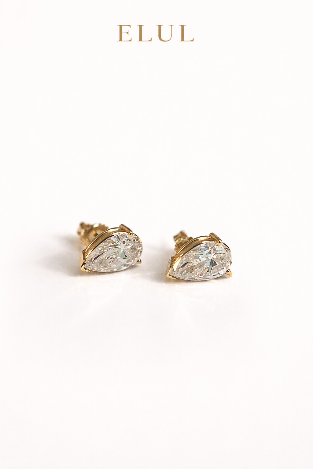Emunah Pear Studs