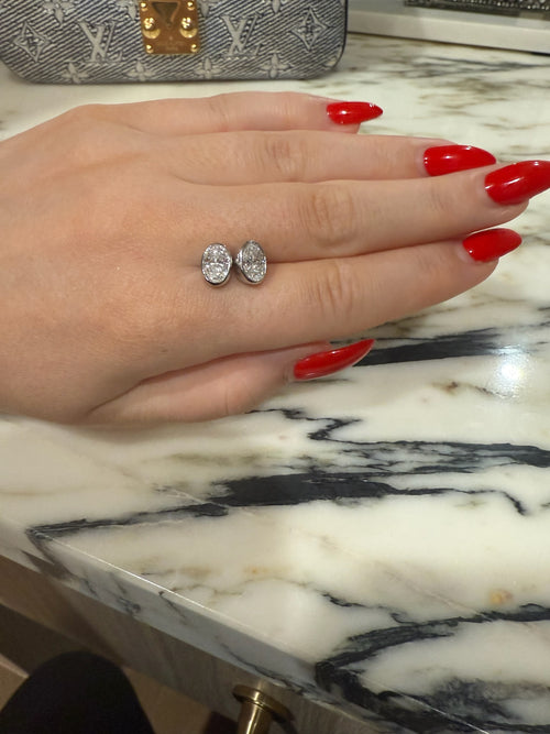 Bina Bezel Studs