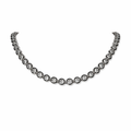 Bina Bezel Tennis Necklace