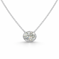 Muse Oval Bezel Necklace