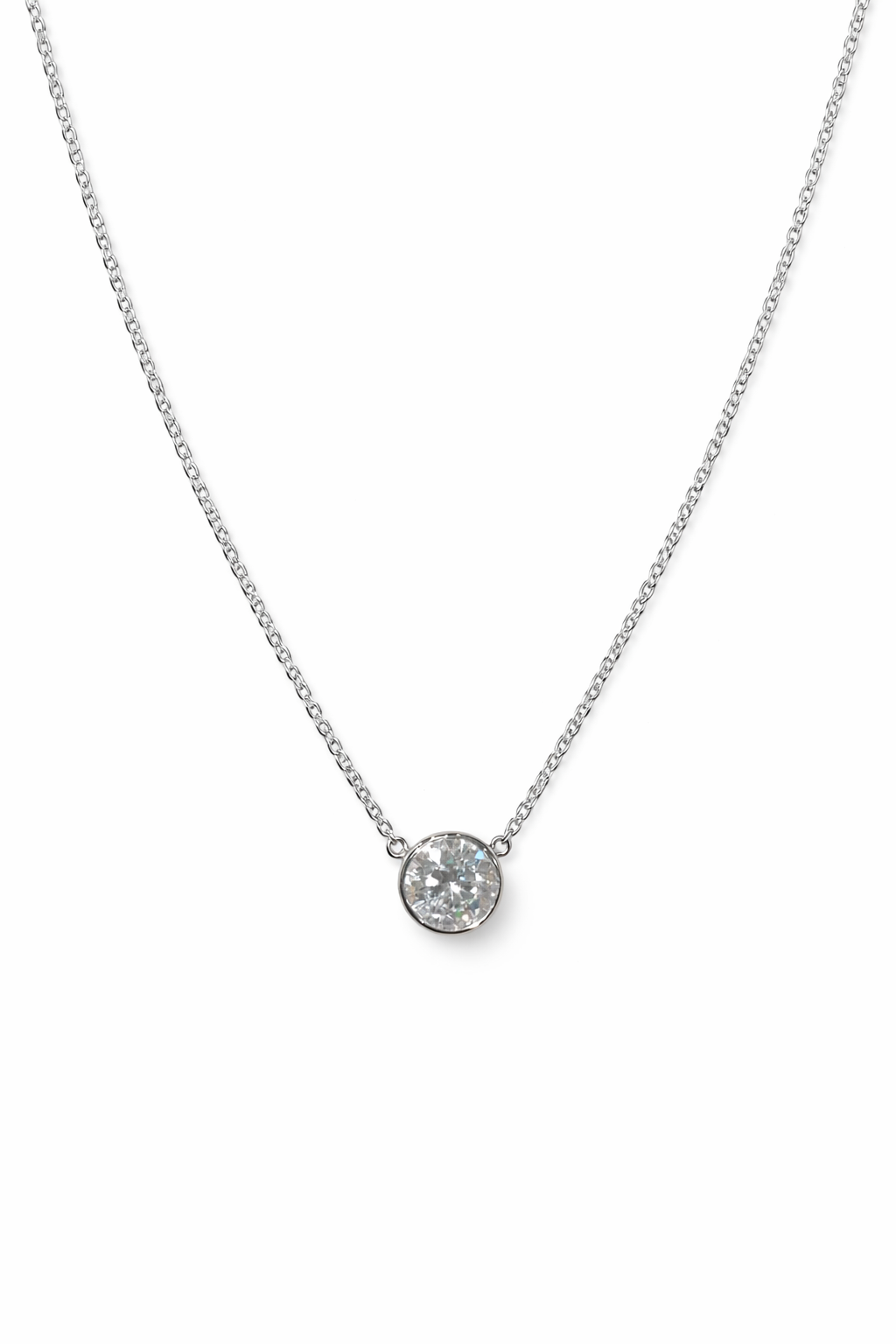 Muse Oval Bezel Necklace