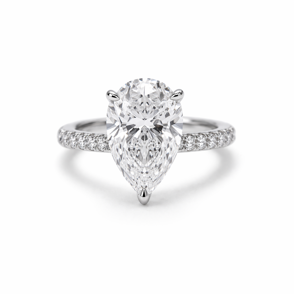 Ness Pear Engagement Ring