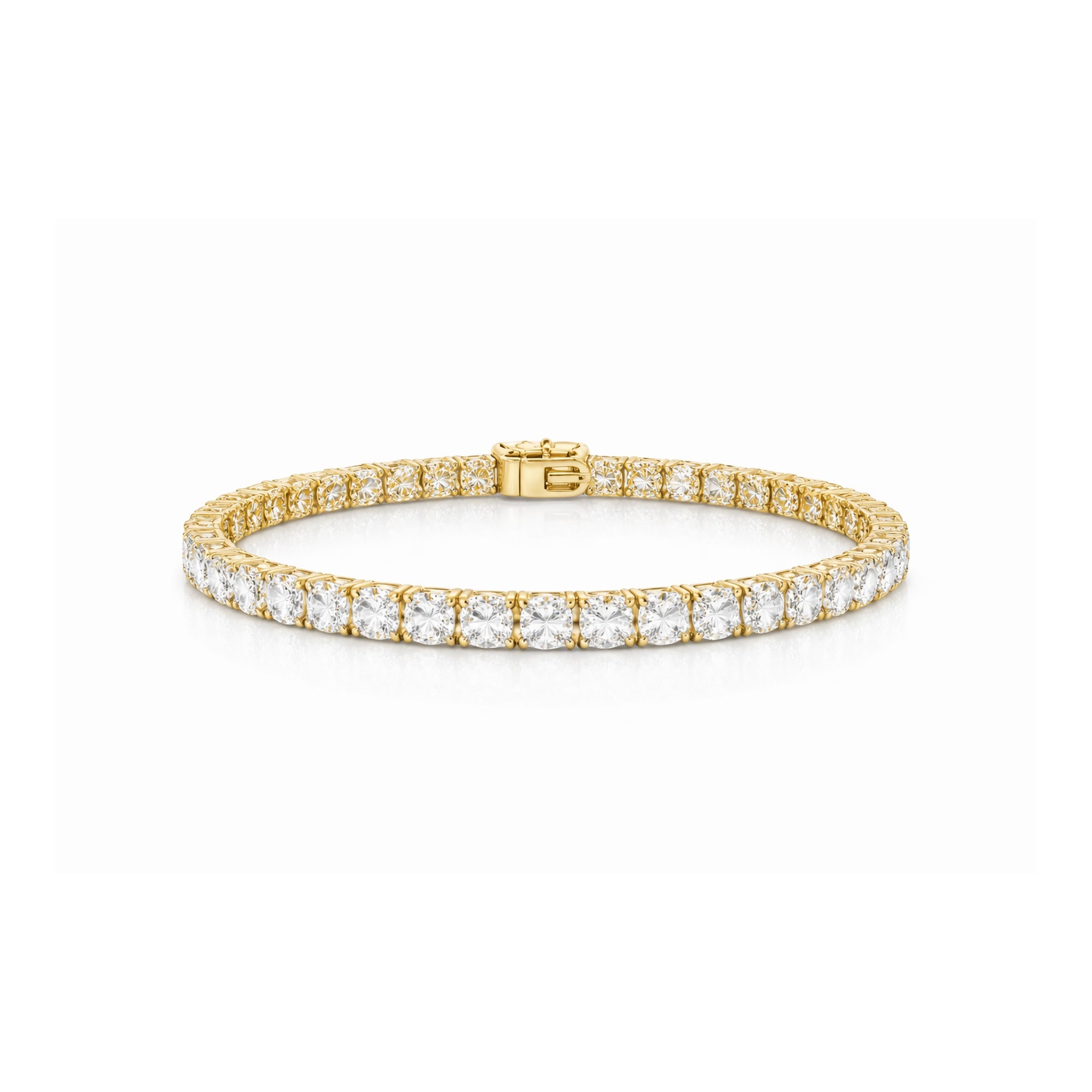 Noor Yellow Gold Classic Tennis Bracelet