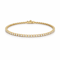 Naz Yellow Gold Tennis Bracelet