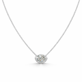 Muse Oval Bezel Necklace