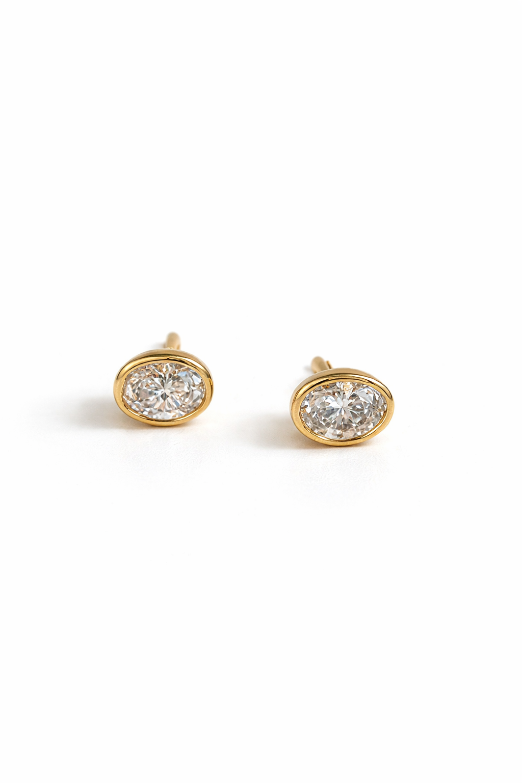 Bina Bezel Studs