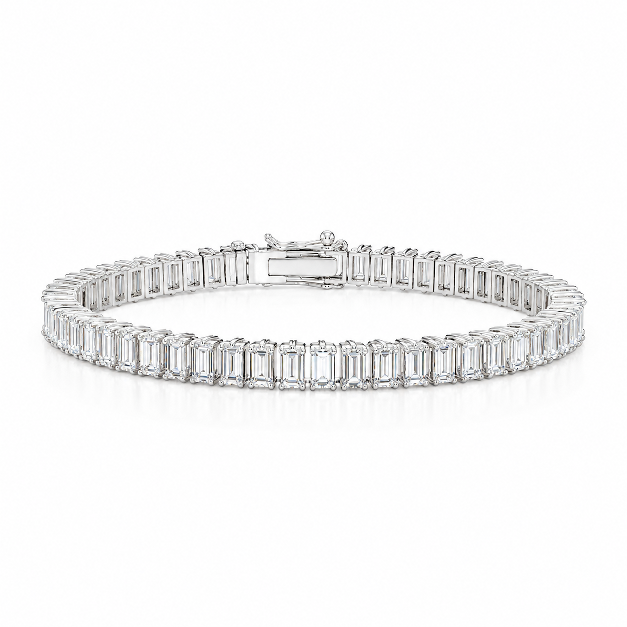 Noor diamond tennis bracelet in white gold — ELUL by Elizabeth