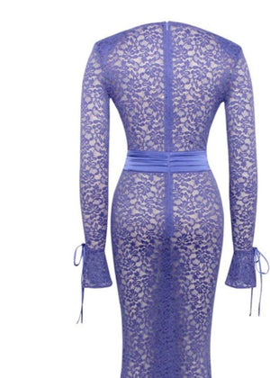 Lia Lace Long Sleeve Maxi