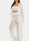 Carly Cardigan White Set