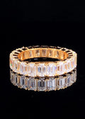 Mazal Emerald Cut Eternity Band