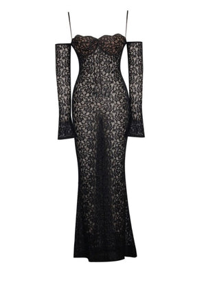 Elul Black Lace Dress