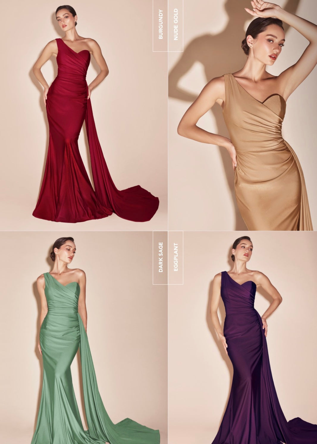Sienna Stretch Satin Gown