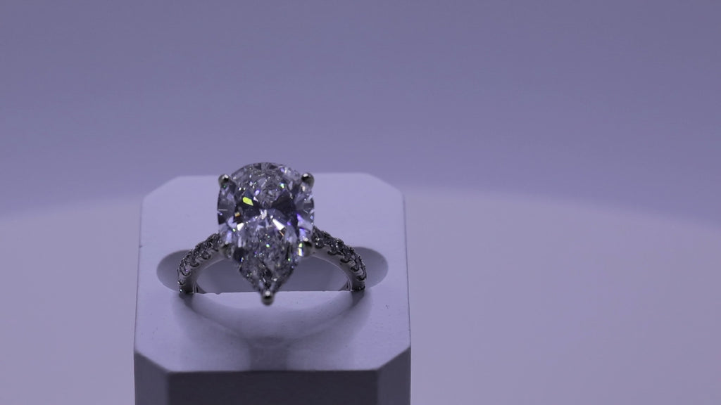 Ness Pear Engagement Ring