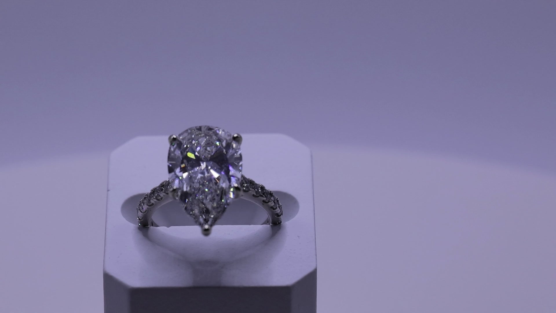 Ness Pear Engagement Ring