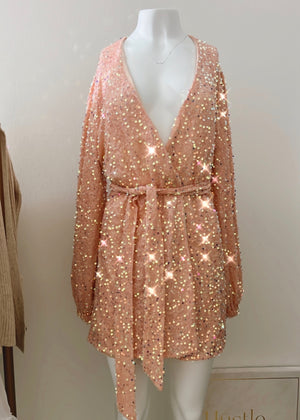 Sparkle Wrap Dress