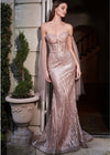 Reina Rose Gold Gown