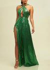 Metallic Ivy Gown